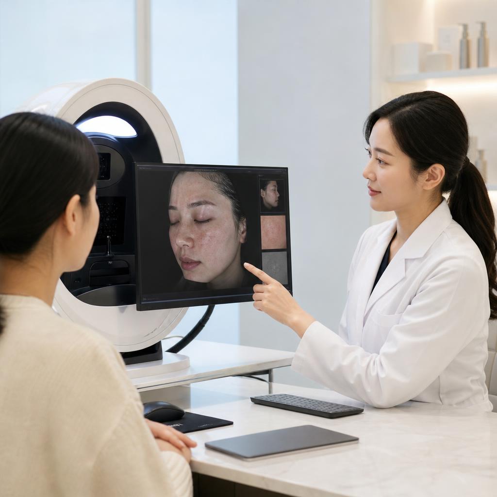 AI 피부 분석기 Eve Muse 확산, 3D 피부 분석이 바꾸는 피부과 맞춤 상담 포스팅 대표 이미지